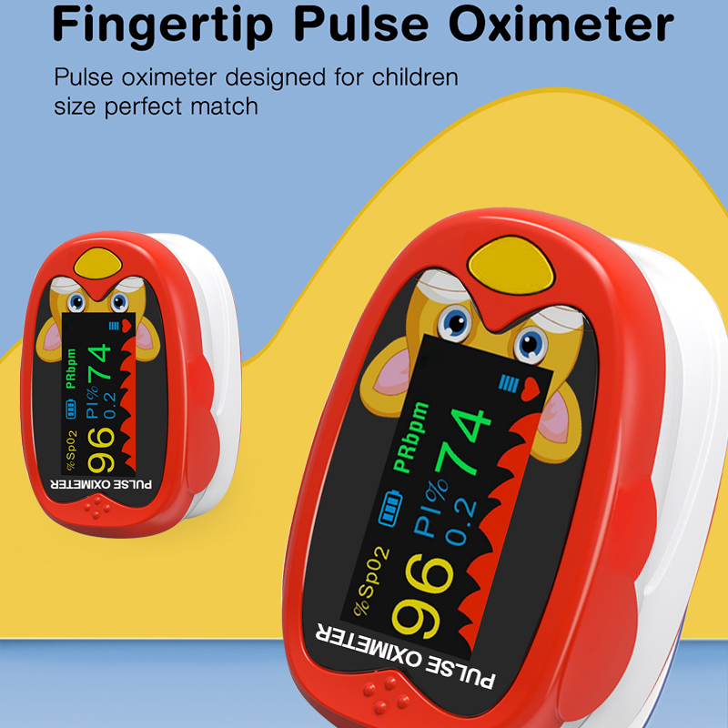 Wearable Baby Monitor - Oplaadbare vingerpuls-oximeter Bloedzuurstofvingermonitor Verzadigingsmeter Hartslagmeter Kind