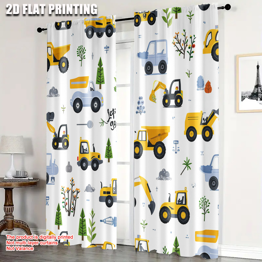 Blackout Curtain Nursery - 2 stuks, 2D-vliegtuigprinten Hedendaagse gordijnen Speels