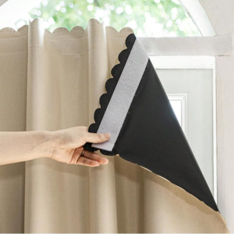 Blackout Curtain Nursery - 1 stuk zelfklevende, boorloze gordijnen met