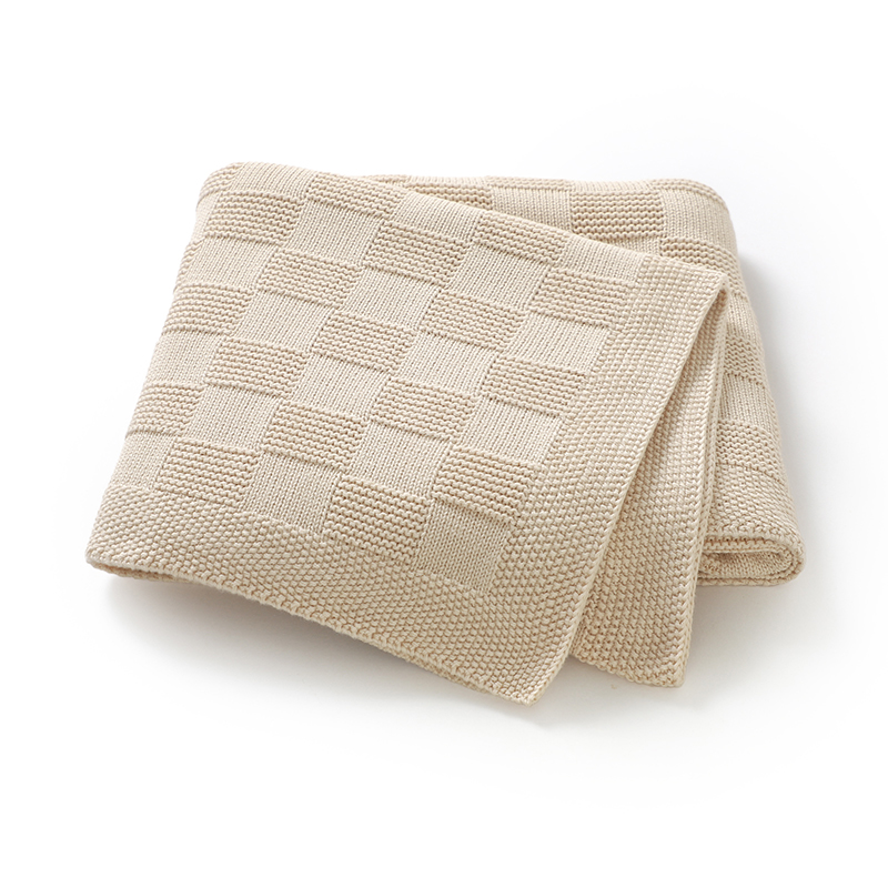 Baby Nursery Quilts - Kinderwagen Dekens Inbakerdoek 90*70cm Effen Katoen