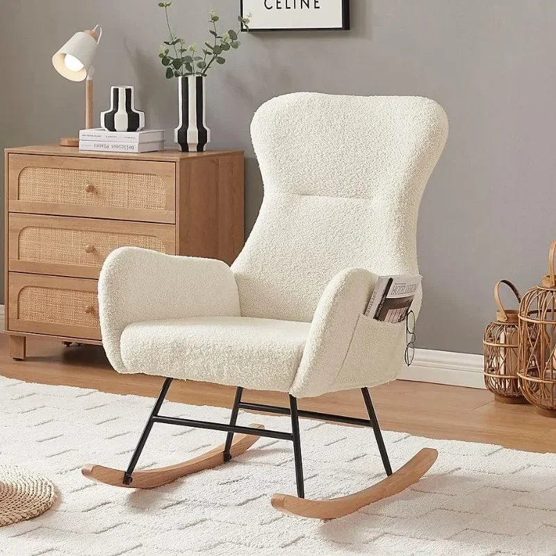 Baby Nursery Rocking Chair - Hansones Schommelstoel Kinderkamer, Moderne Accent Schommelstoel,