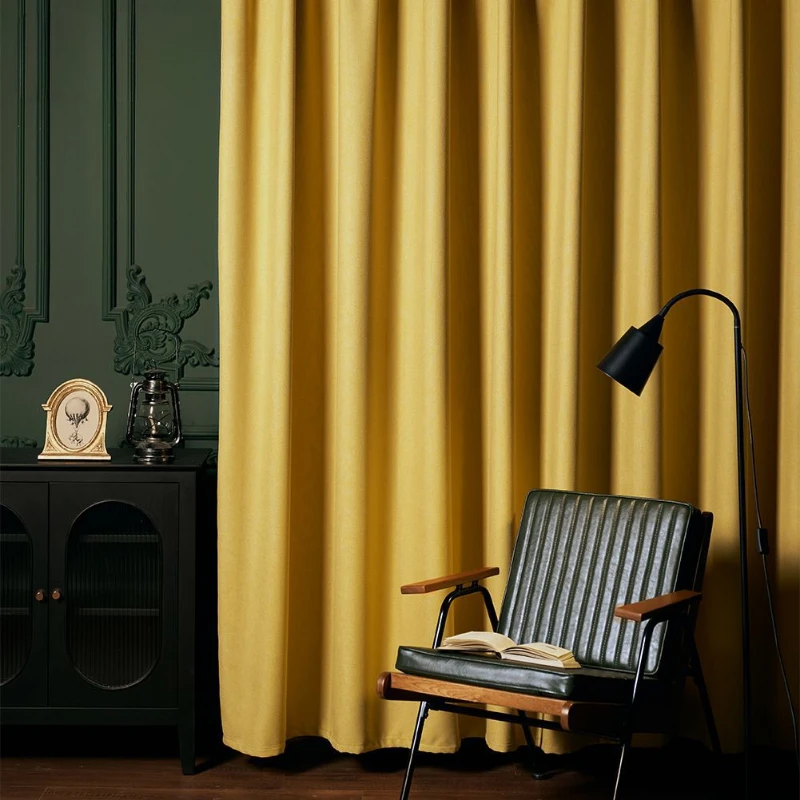 Nieuwe gele katoenen en linnen - Blackout Curtain Nursery recensie en prijs