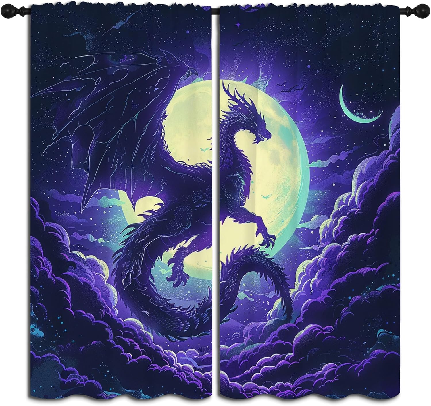 Paarse Draak Verduisteringsgor - Blackout Curtain Nursery recensie en prijs