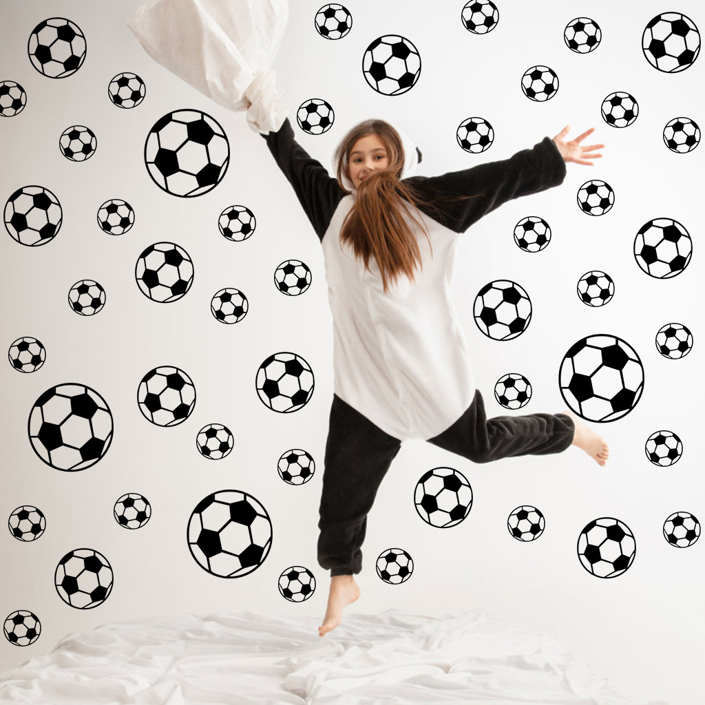 43 stuks voetbal muurstickers  - Baby Nursery Stickers recensie en prijs