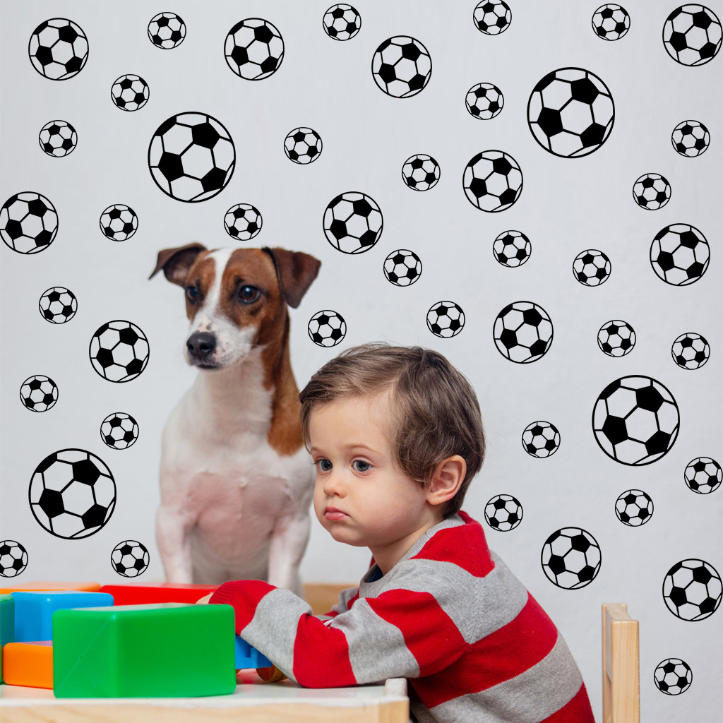 43 stuks voetbal muurstickers  - Baby Nursery Stickers recensie en prijs