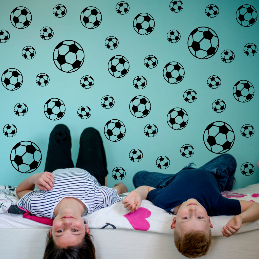 43 stuks voetbal muurstickers  - Baby Nursery Stickers recensie en prijs