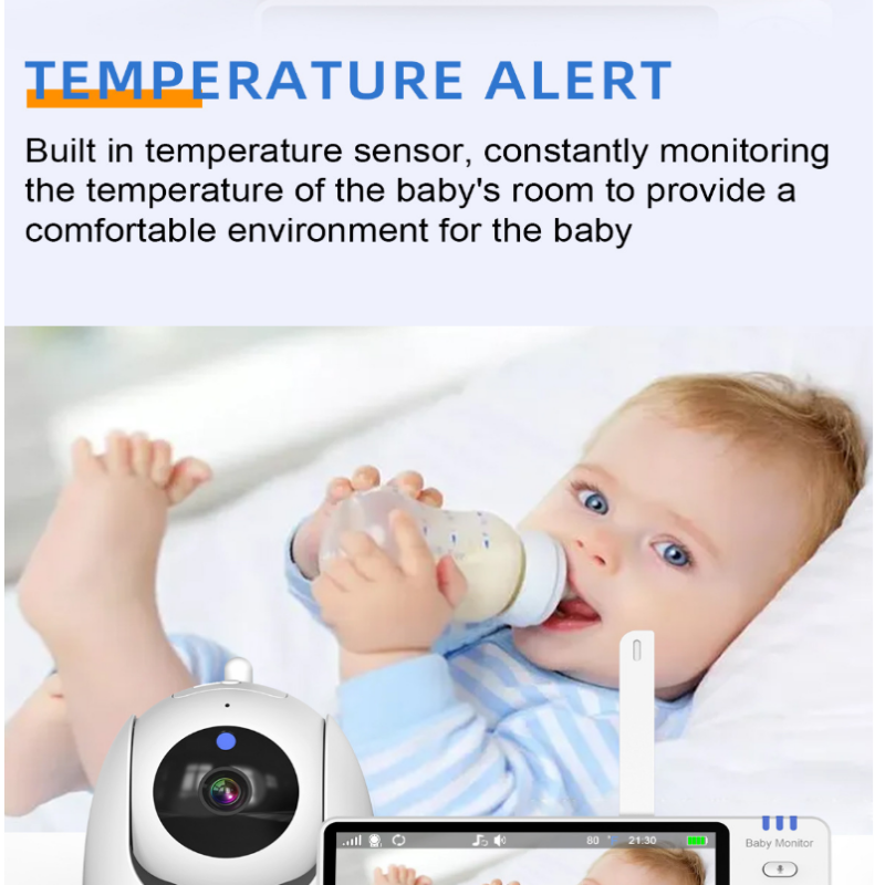 Babyfoon 5 Inch Video Baby Mon - Wearable Baby Monitor recensie en prijs