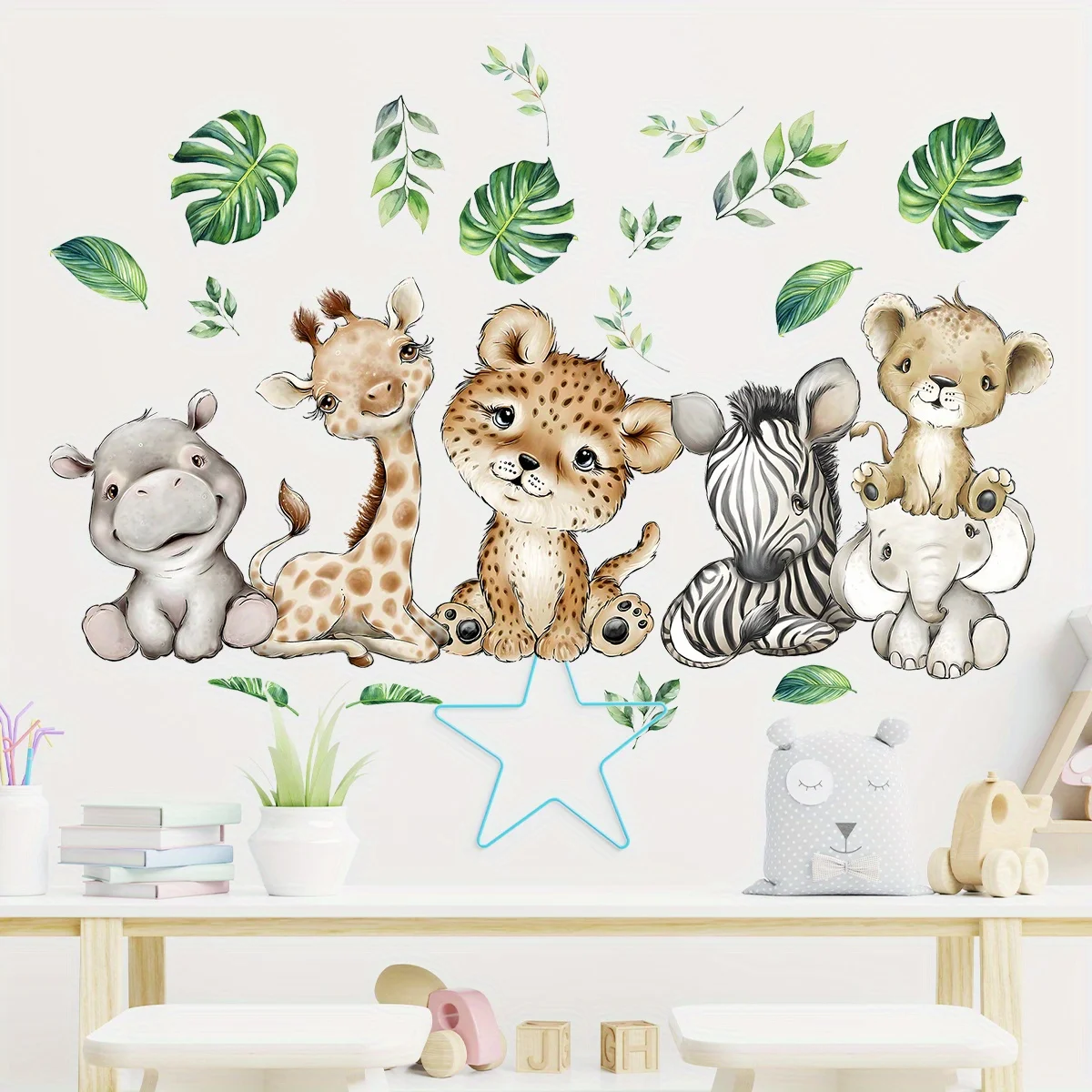 1PC Cartoon Leuke Nijlpaard Ti - Baby Nursery Stickers recensie en prijs