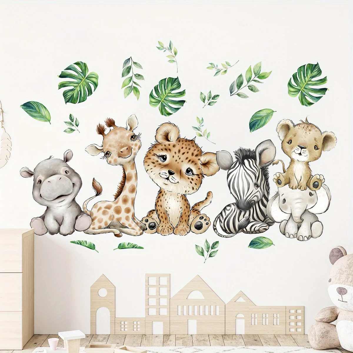 1PC Cartoon Leuke Nijlpaard Ti - Baby Nursery Stickers recensie en prijs