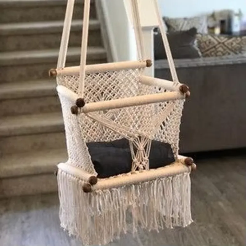 Houten hangende schommelstoel  - Baby Nursery Rocking Chair recensie en prijs