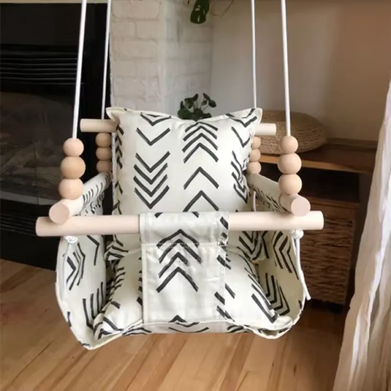 Houten hangende schommelstoel  - Baby Nursery Rocking Chair recensie en prijs