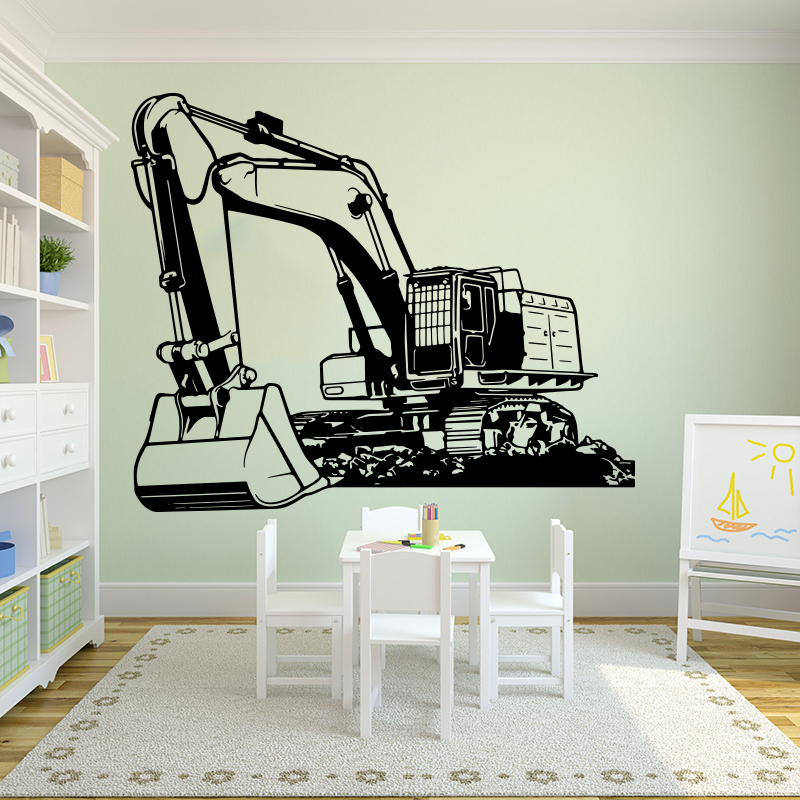 Grote zware uitrusting graafma - Baby Nursery Stickers recensie en prijs