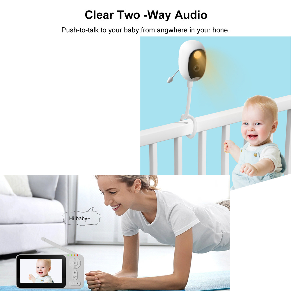 4,3-inch intelligente babyfoon - Wearable Baby Monitor recensie en prijs