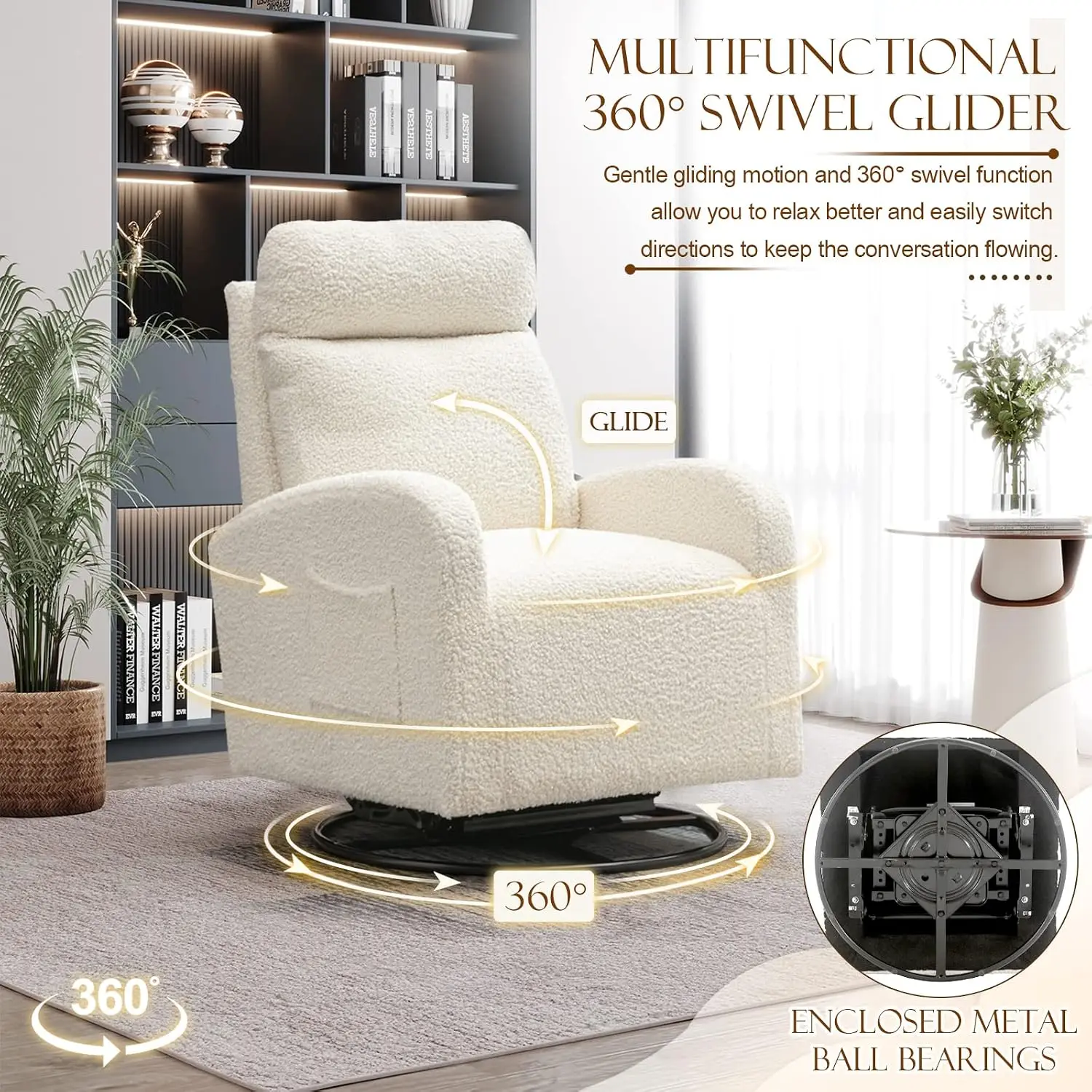 Moderne draaibare glijstoel, g - Baby Nursery Rocking Chair recensie en prijs