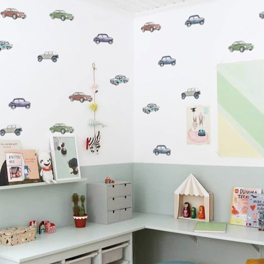 Cartoon Kids Transport Auto Vr - Baby Nursery Stickers recensie en prijs