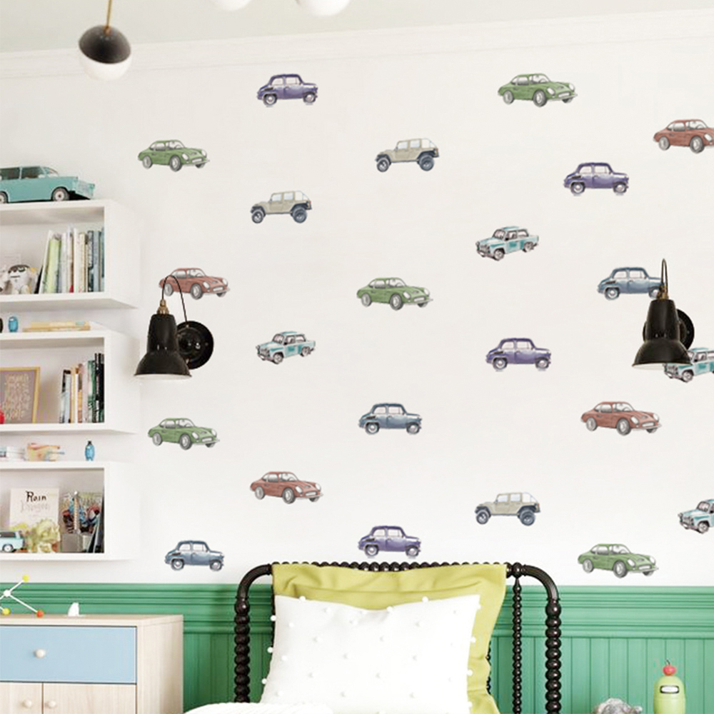 Cartoon Kids Transport Auto Vr - Baby Nursery Stickers recensie en prijs
