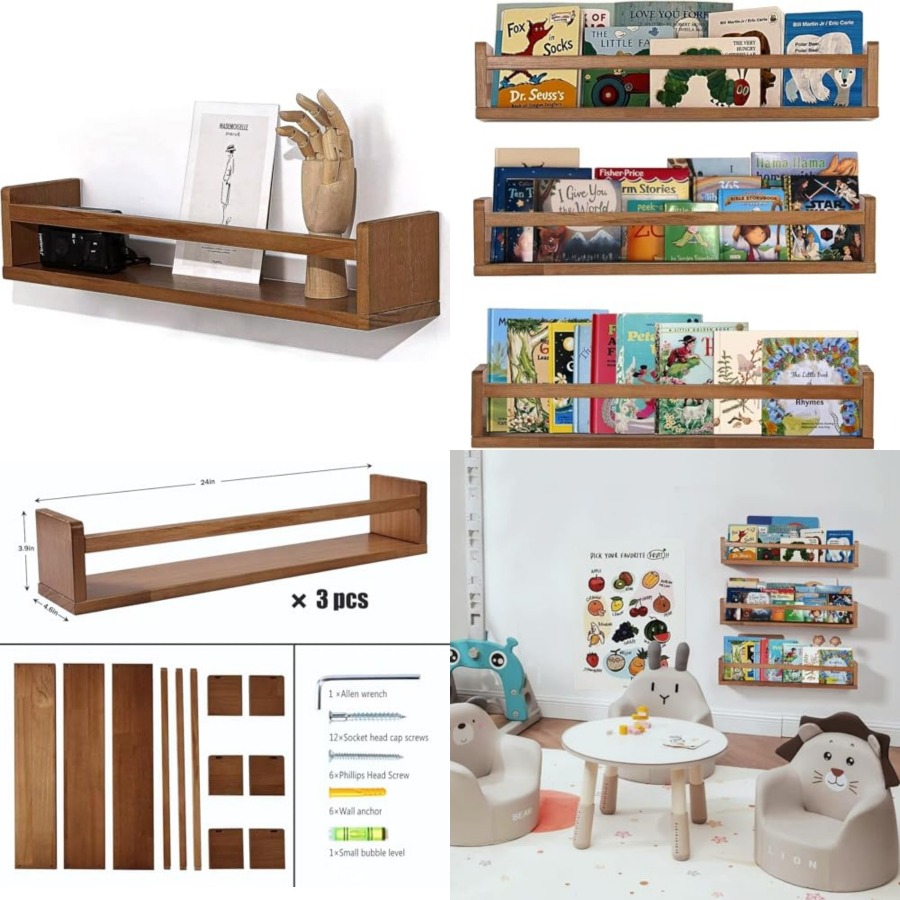 Wandplankjes voor babykamerdec - Baby Nursery Floating Shelves recensie en prijs