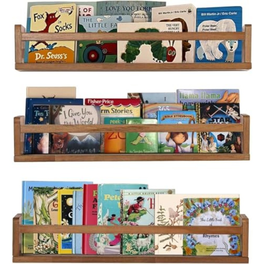 Wandplankjes voor babykamerdec - Baby Nursery Floating Shelves recensie en prijs