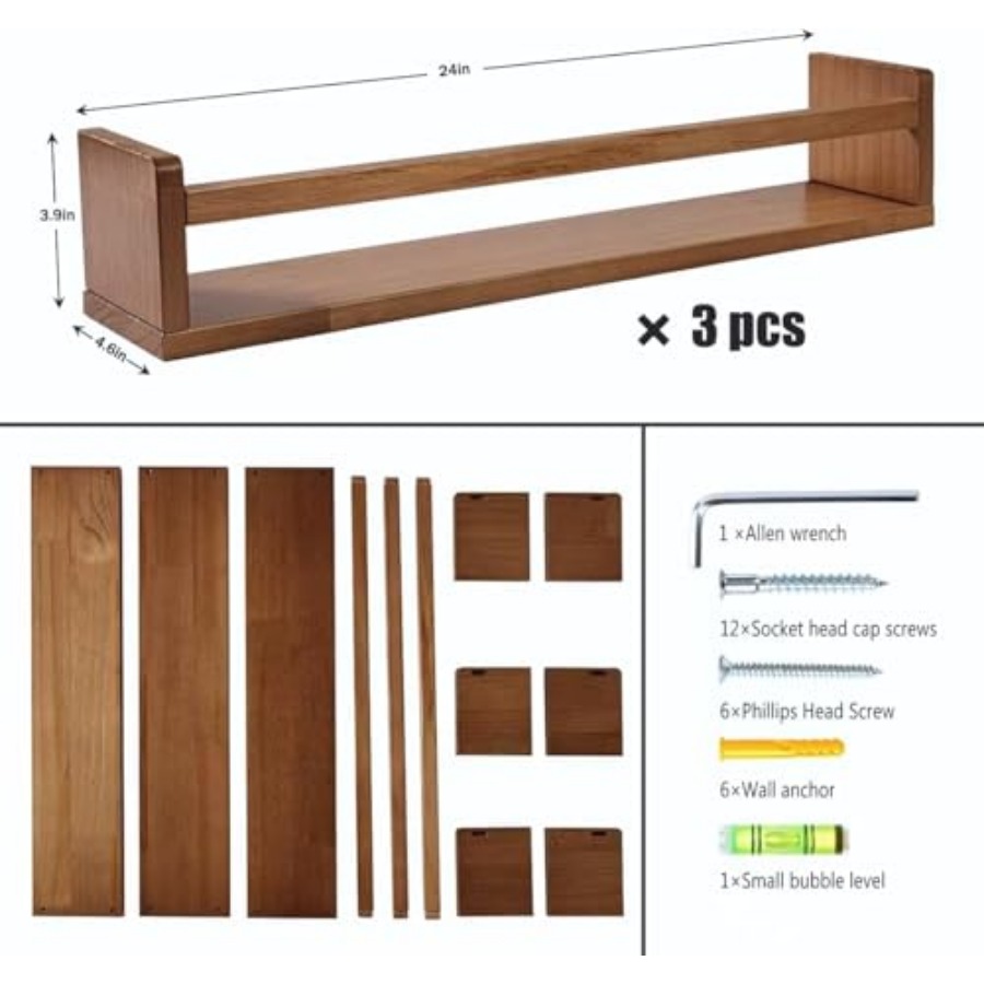 Wandplankjes voor babykamerdec - Baby Nursery Floating Shelves recensie en prijs