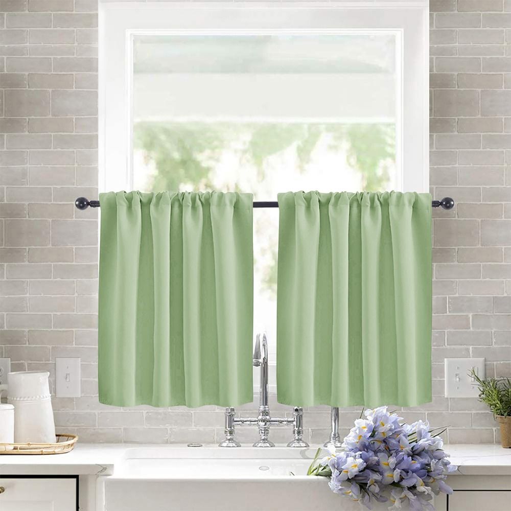 Pure kleur korte laag gordijne - Blackout Curtain Nursery recensie en prijs