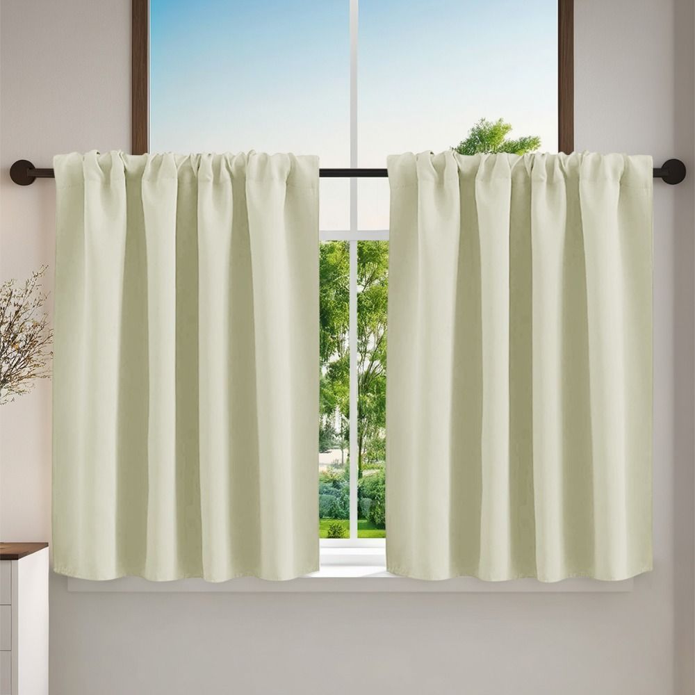 Pure kleur korte laag gordijne - Blackout Curtain Nursery recensie en prijs