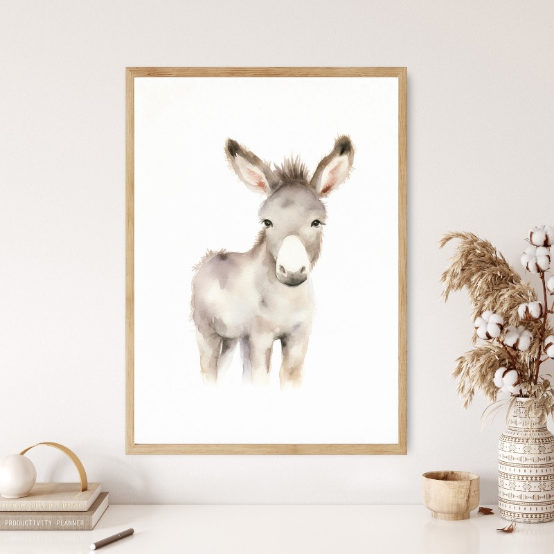 Aquarel Boerderijdieren Baby P - Baby Nursery Images recensie en prijs