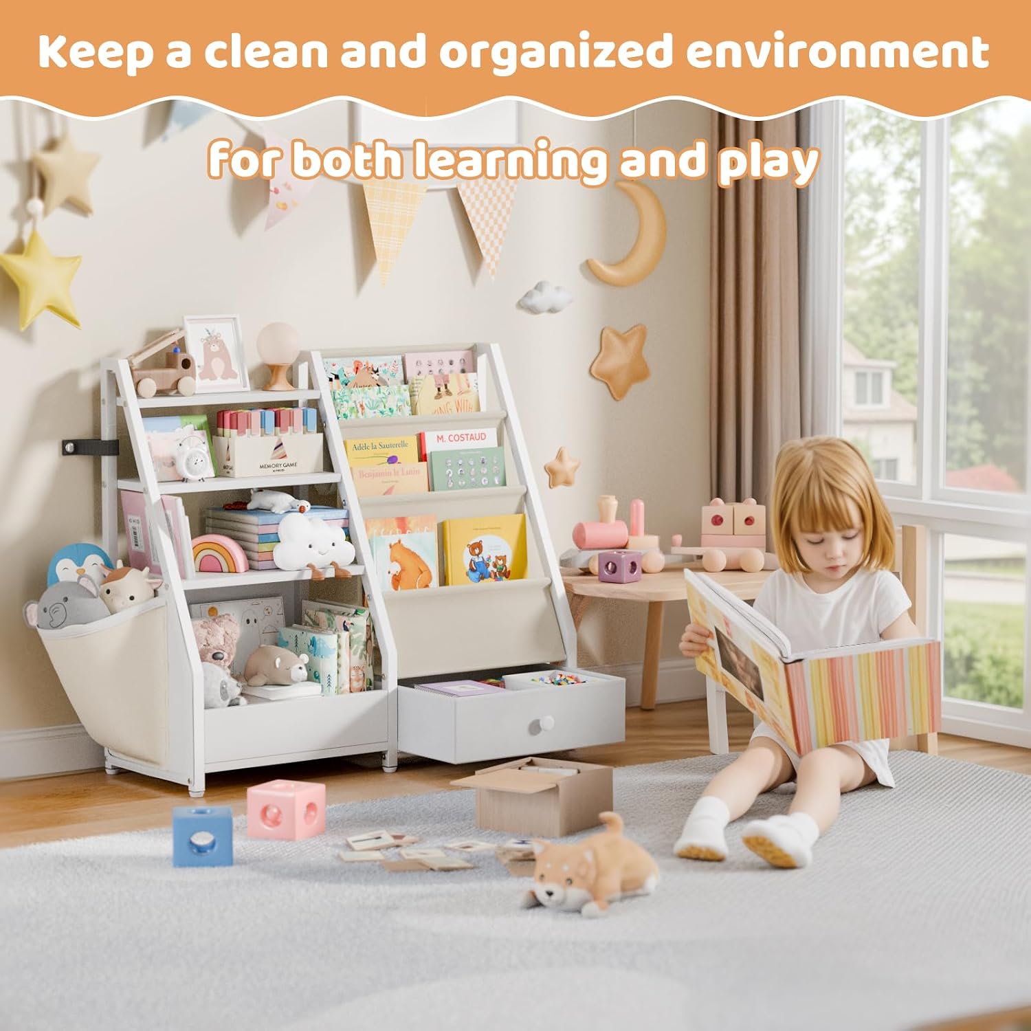 Kinderboekenplank en speelgoed - Baby Nursery Bookshelf recensie en prijs
