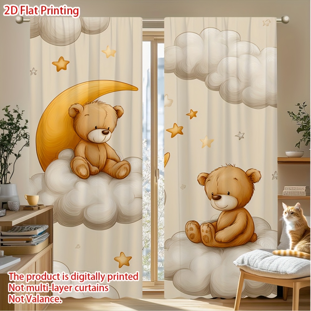 Cartoon teddybeer gordijn, sch - Blackout Curtain Nursery recensie en prijs