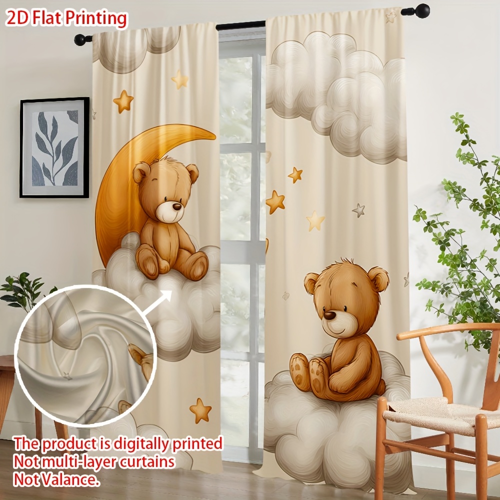 Cartoon teddybeer gordijn, sch - Blackout Curtain Nursery recensie en prijs