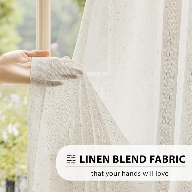 Linnen getextureerde tule S-vo - Blackout Curtain Nursery recensie en prijs