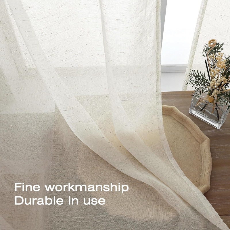 Linnen getextureerde tule S-vo - Blackout Curtain Nursery recensie en prijs