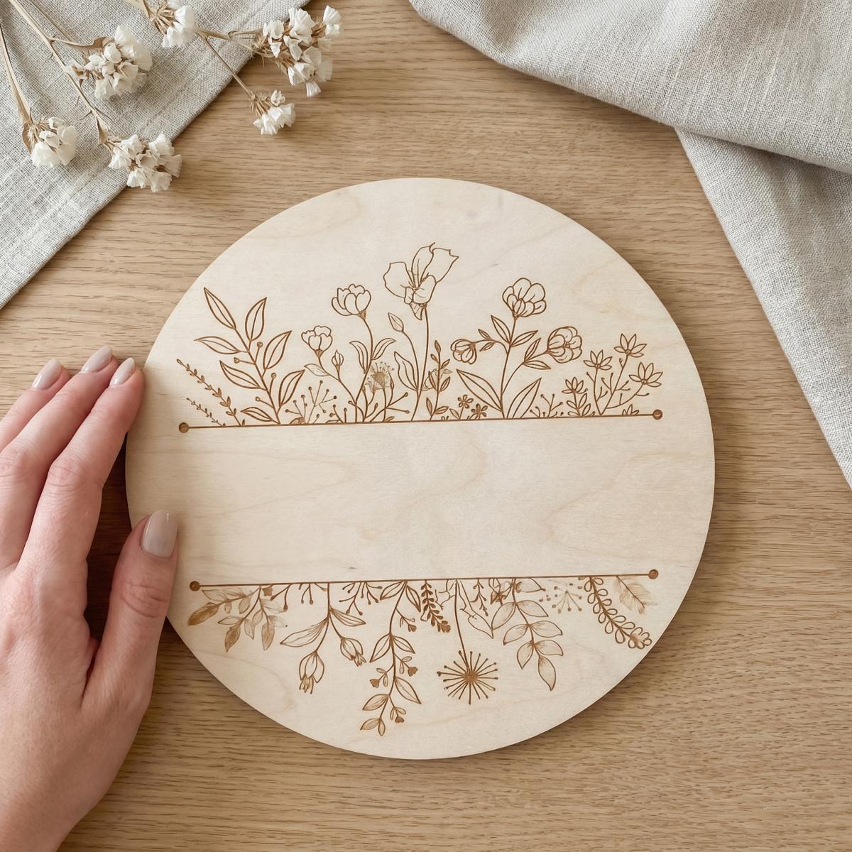 Gepersonaliseerde Ronde Houten - Baby Nursery Gifts recensie en prijs