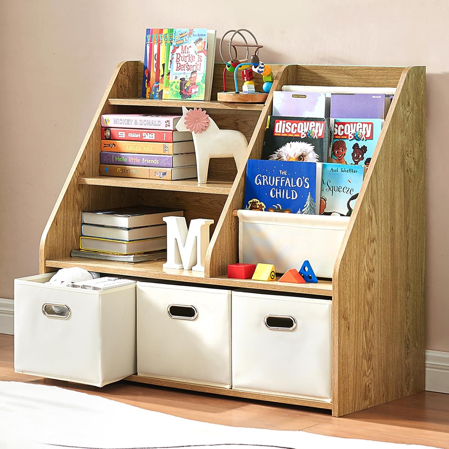 Montessori houten boekenplank  - Baby Nursery Bookshelf recensie en prijs