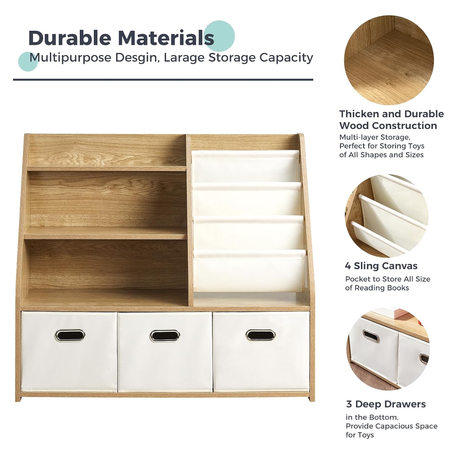 Montessori houten boekenplank  - Baby Nursery Bookshelf recensie en prijs