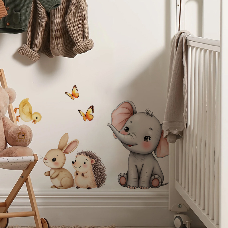 Cartoon dier muursticker - oli - Baby Nursery Stickers recensie en prijs