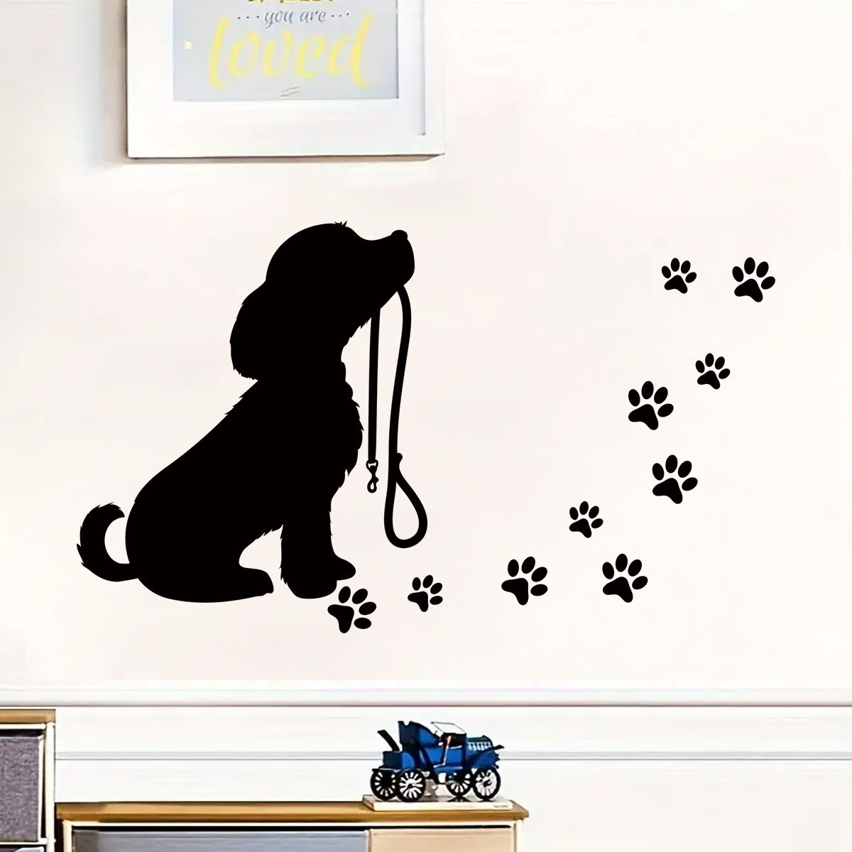 1Pc Leuke Wachten Hond en Voet - Baby Nursery Vinyl recensie en prijs