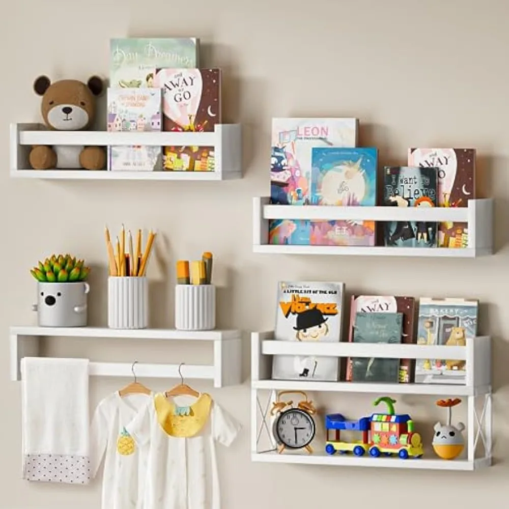 QimCoor kinderkamer boekenplan - Baby Nursery Floating Shelves recensie en prijs