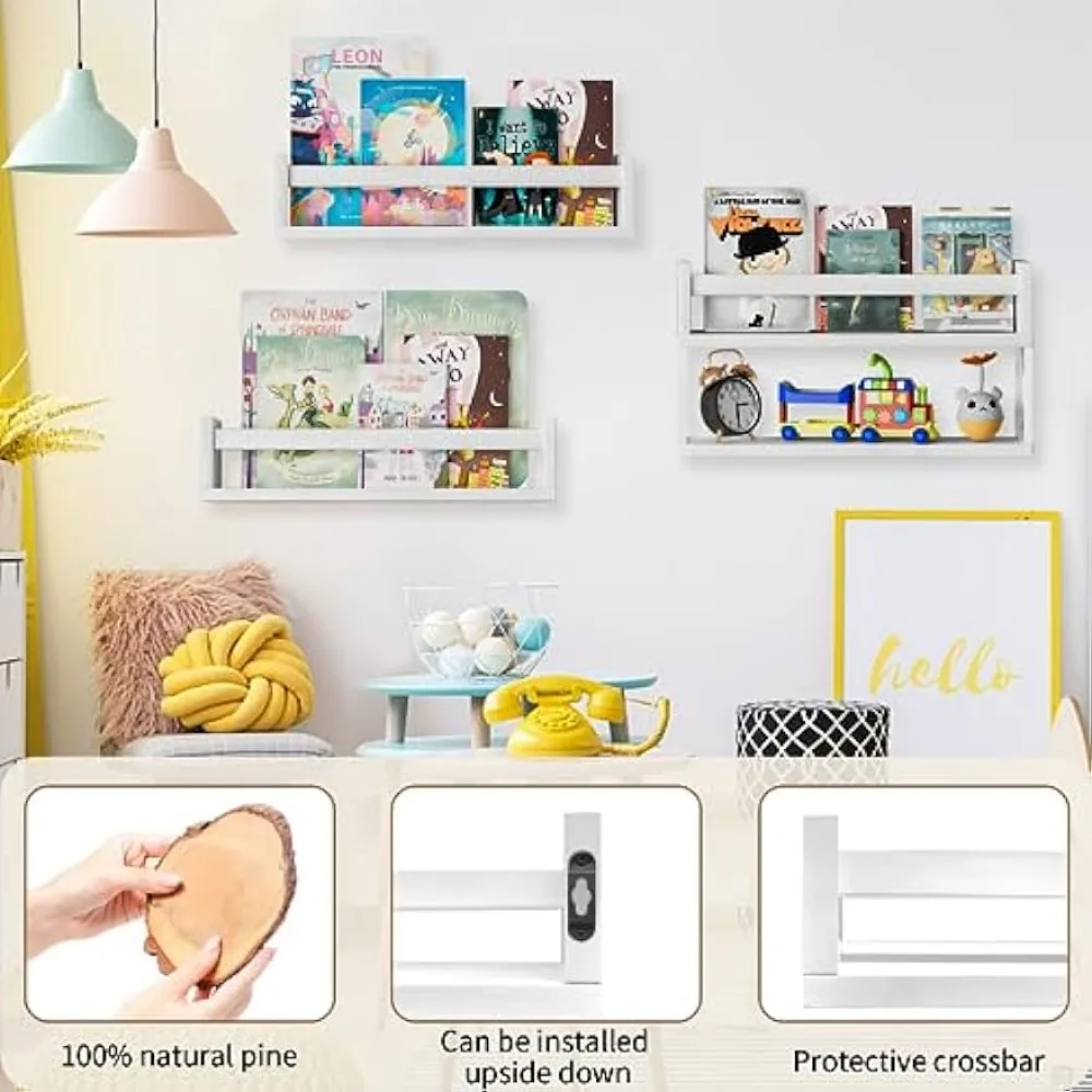 QimCoor kinderkamer boekenplan - Baby Nursery Floating Shelves recensie en prijs