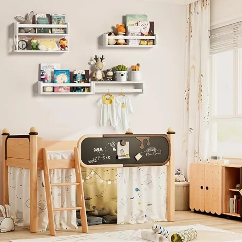QimCoor kinderkamer boekenplan - Baby Nursery Floating Shelves recensie en prijs