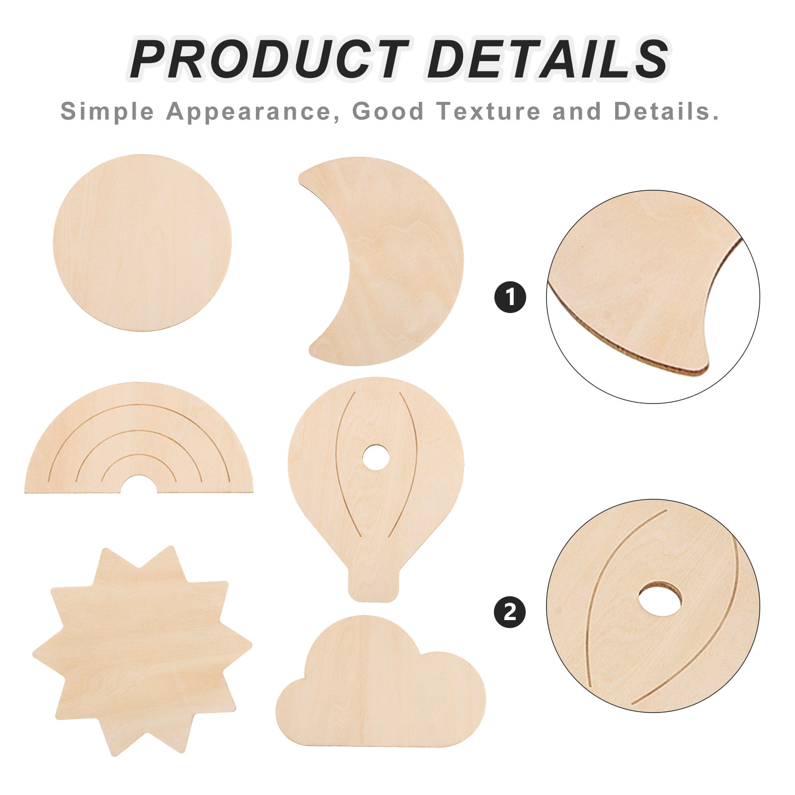 6 stuks houten muurstickers me - Baby Nursery Hot Air Balloon Theme recensie en prijs