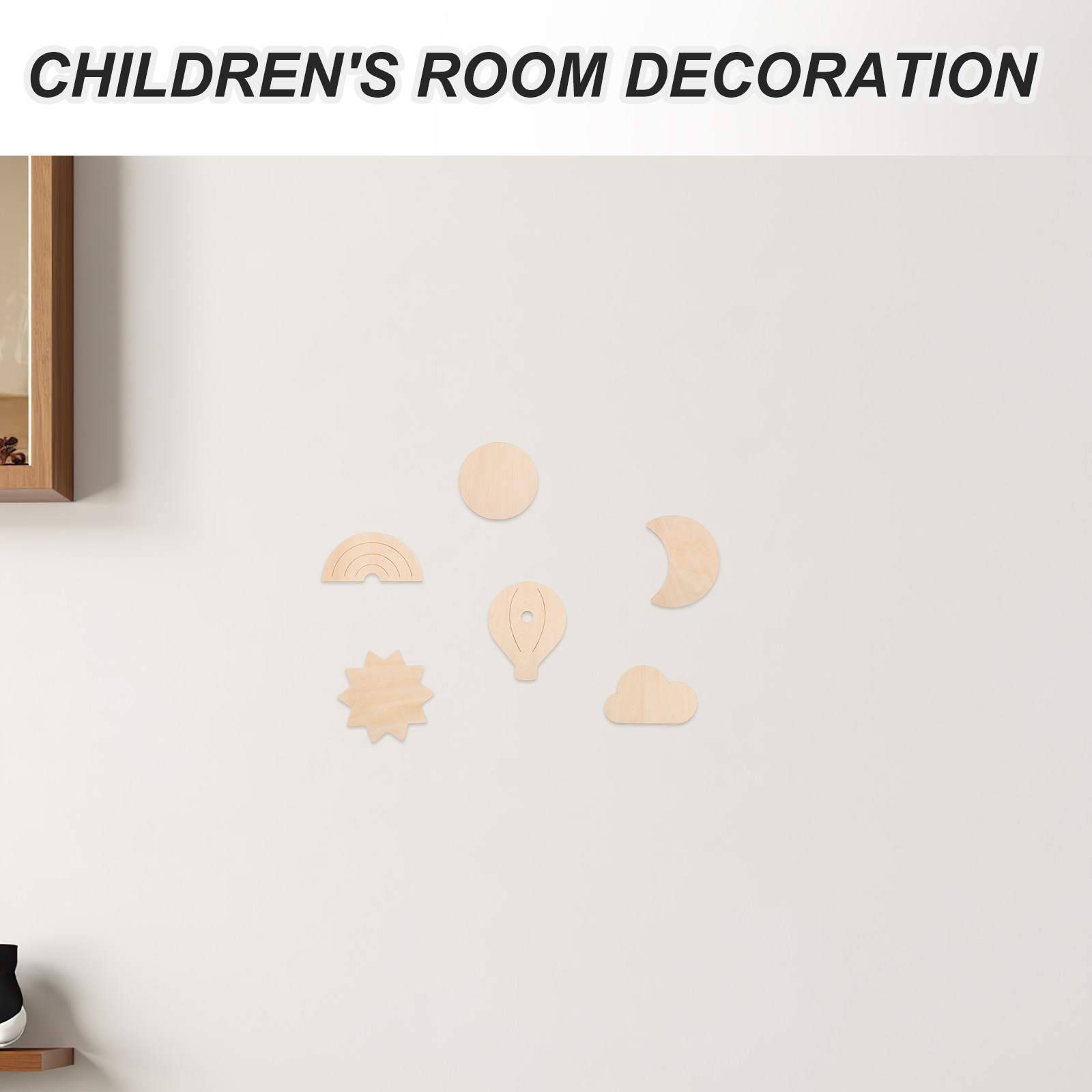 6 stuks houten muurstickers me - Baby Nursery Hot Air Balloon Theme recensie en prijs