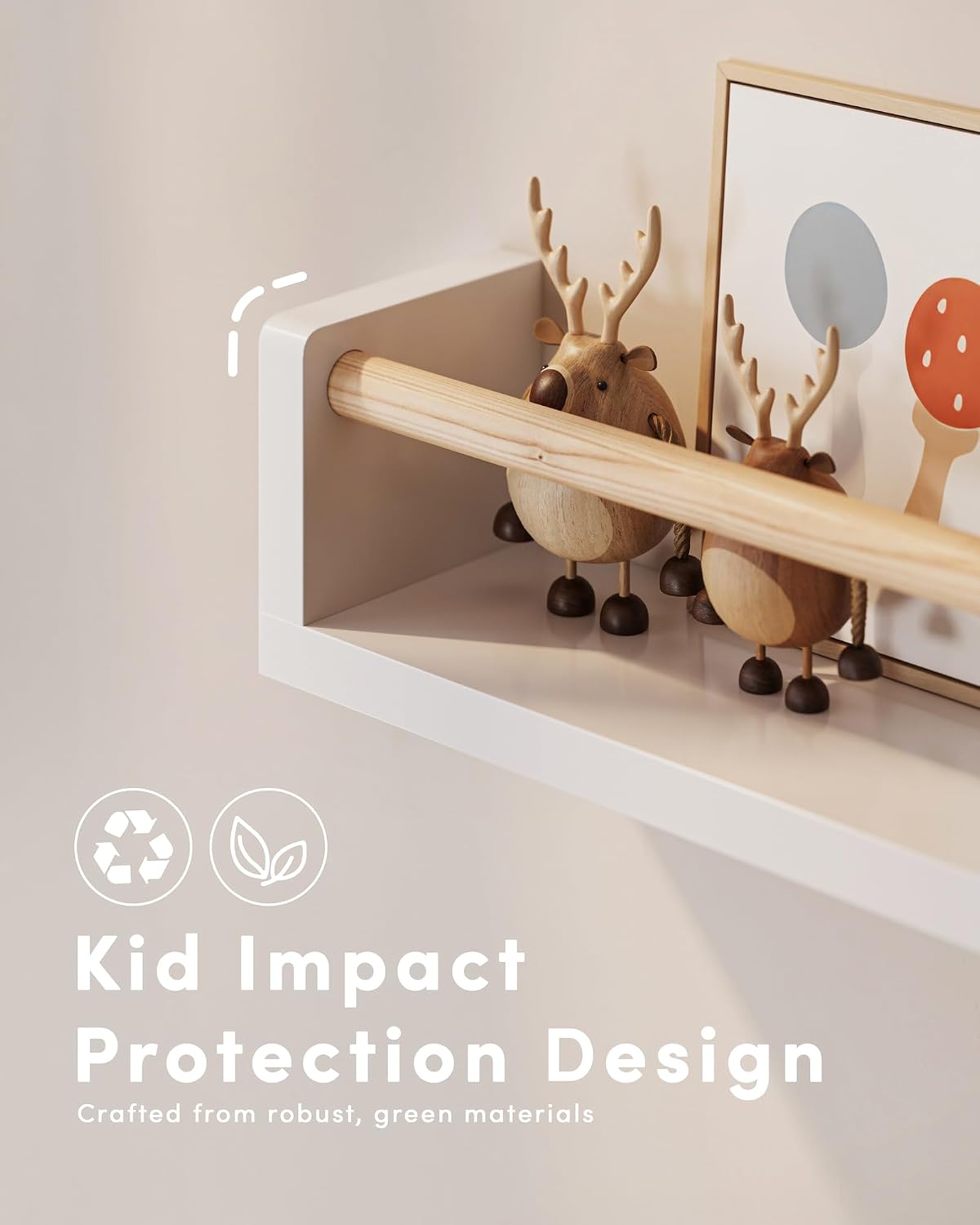 Set van 3 zwevende boekenplank - Baby Nursery Bookshelf recensie en prijs