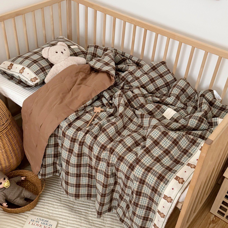 Ademend rasterlinnen dekbed vo - Baby Nursery Quilts recensie en prijs