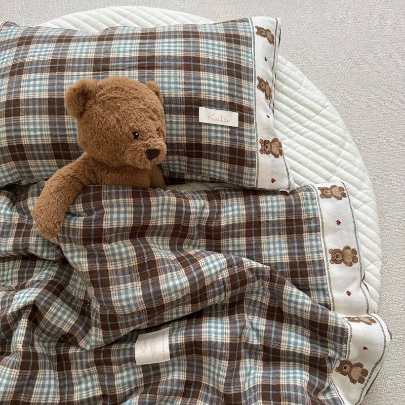 Ademend rasterlinnen dekbed vo - Baby Nursery Quilts recensie en prijs