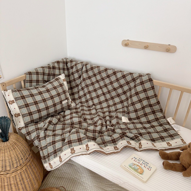 Ademend rasterlinnen dekbed vo - Baby Nursery Quilts recensie en prijs