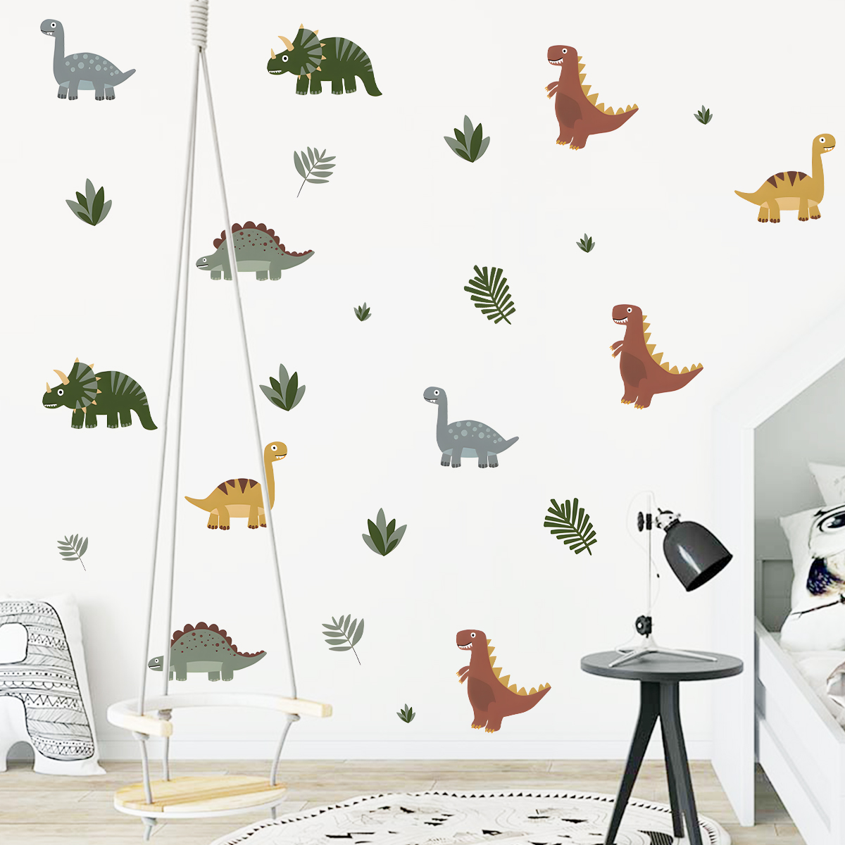 Cartoon schattige dinosaurus b - Baby Nursery Stickers recensie en prijs