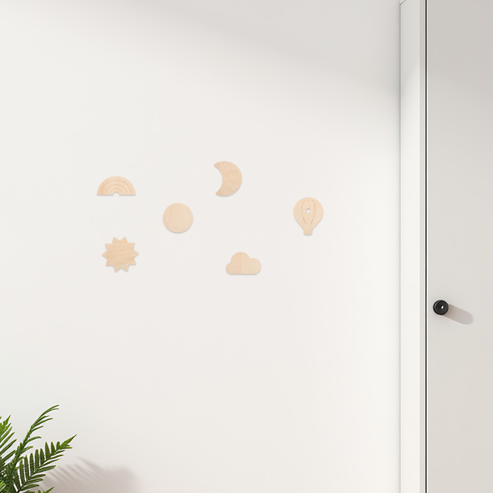 6 stuks houten muurstickers he - Baby Nursery Hot Air Balloon Theme recensie en prijs