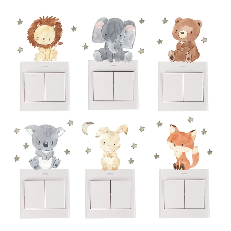 1/2/4/6set Cartoon Dieren Muur - Baby Nursery Stickers recensie en prijs