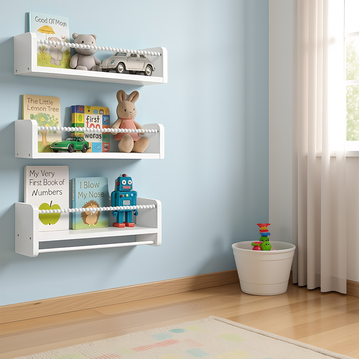 Hangende kinderboekenplanken v - Baby Nursery Floating Shelves recensie en prijs