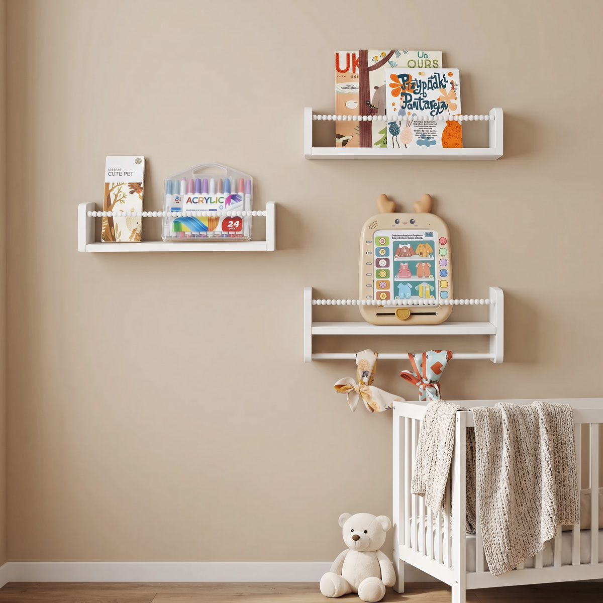 Hangende kinderboekenplanken v - Baby Nursery Floating Shelves recensie en prijs